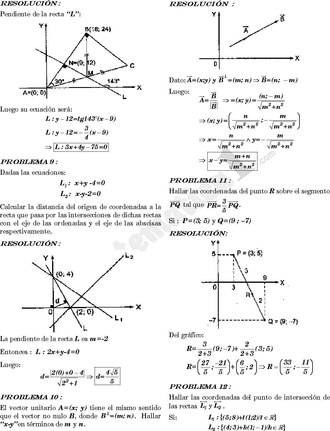 Vectores Suma de Vectores y Ejercicios Resueltos